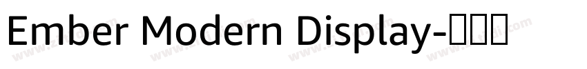 Ember Modern Display字体转换
